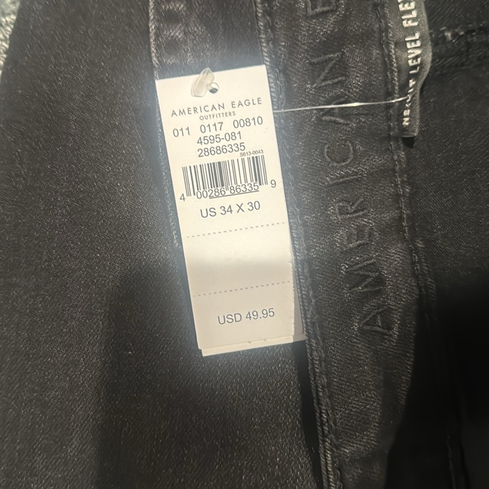 American Eagle Black Jeans Sz 34 x 30 - Picture 5 of 5